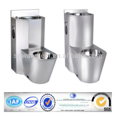 Stainless steel heavy duty prison toilet